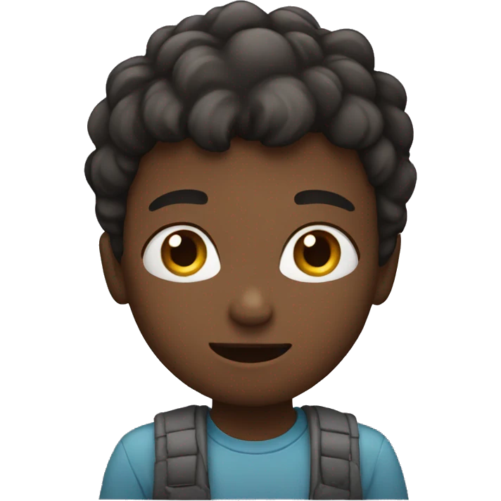 Boy saying  emoji