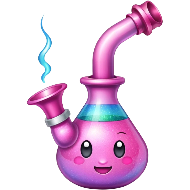 pink glittery bong emoji