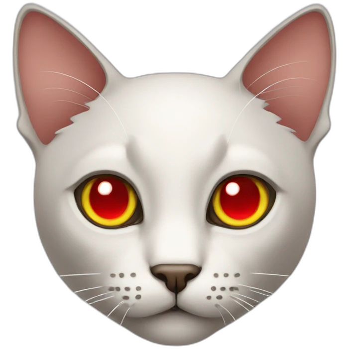 Cat with red eyes emoji