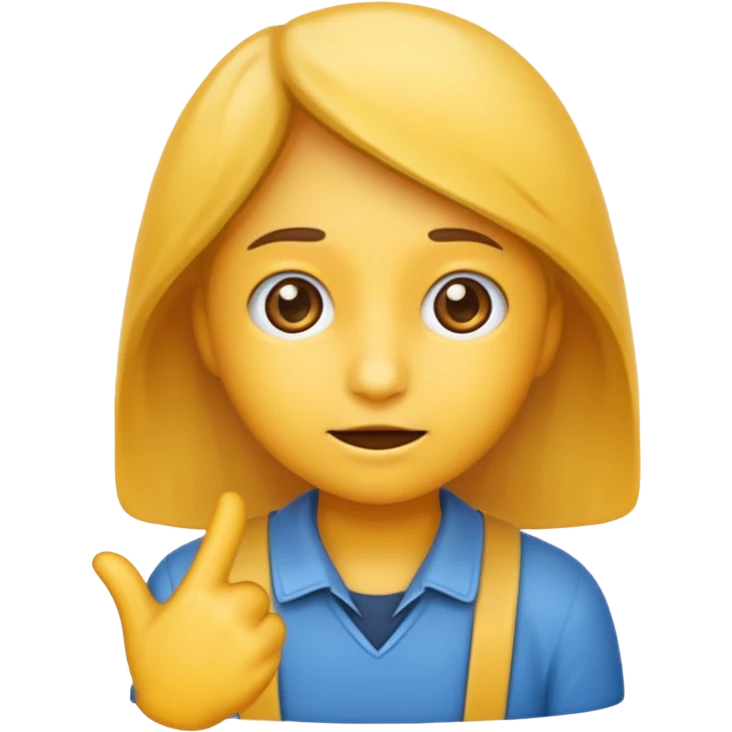 An emoji where the students needs help emoji
