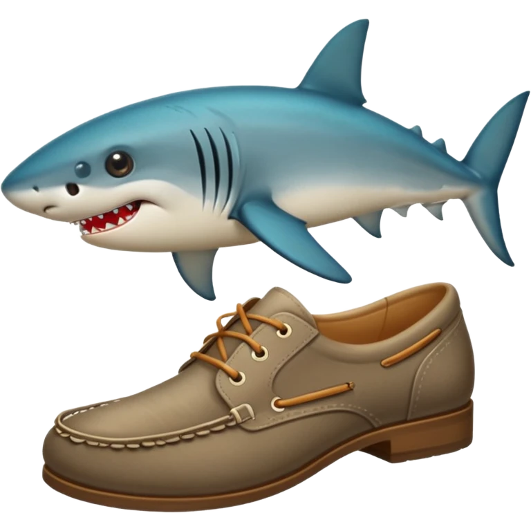 Tiburón con zapatoz emoji