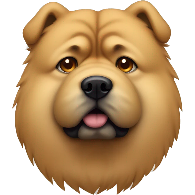Sad chow chow  emoji