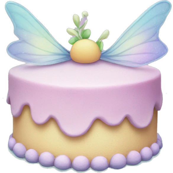 Fairy pastel cake emoji