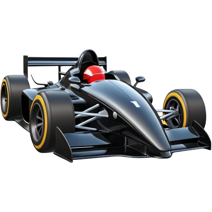black Formula car emoji