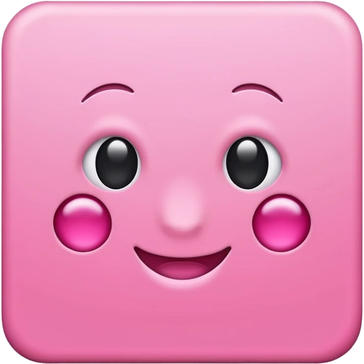 simple pink square paper no face on it emoji