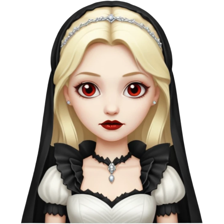 blonde vampire bride emoji