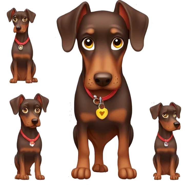 Red Dobermann emoji
