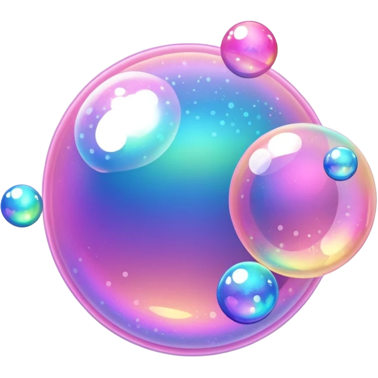 pink  bubbles glittter emoji