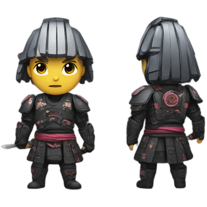 Cyberpunk samurai emoji