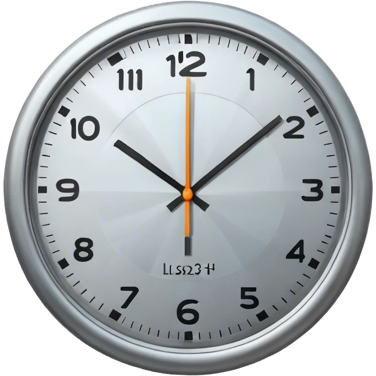 circular clock icon with 24h text below. Counterclockwise arrow on left side. L-shaped hour hand in center. emoji