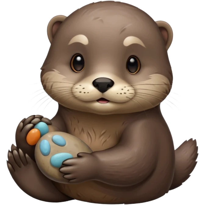 Otter with big Pepples emoji