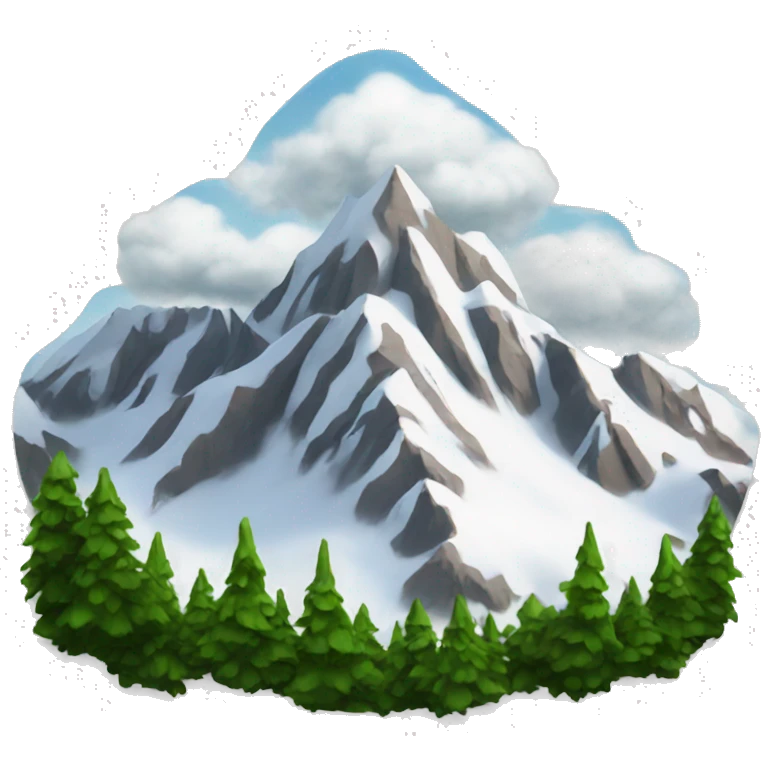 snowy mountain emoji