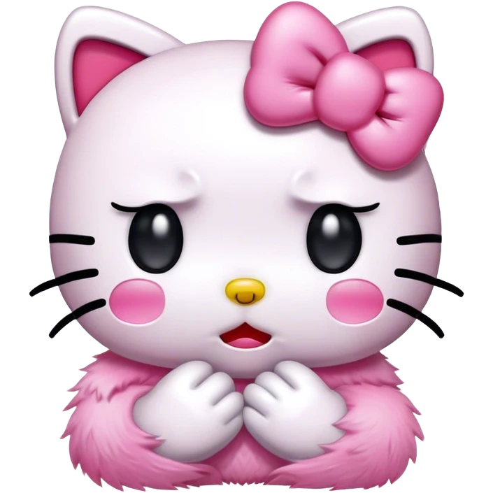 Hello kitty crying emoji