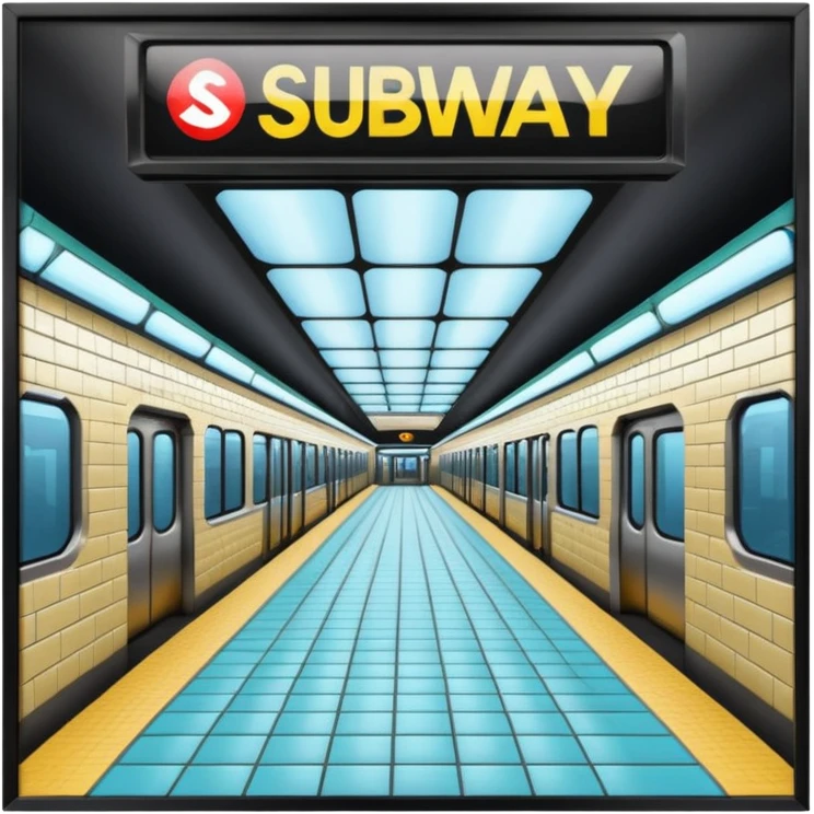 subway station emoji