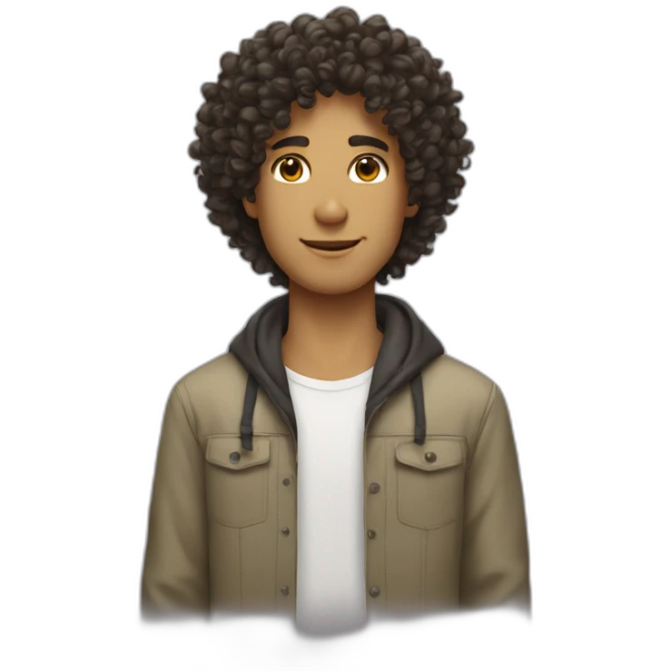 phil tall curly hair brazilian  emoji