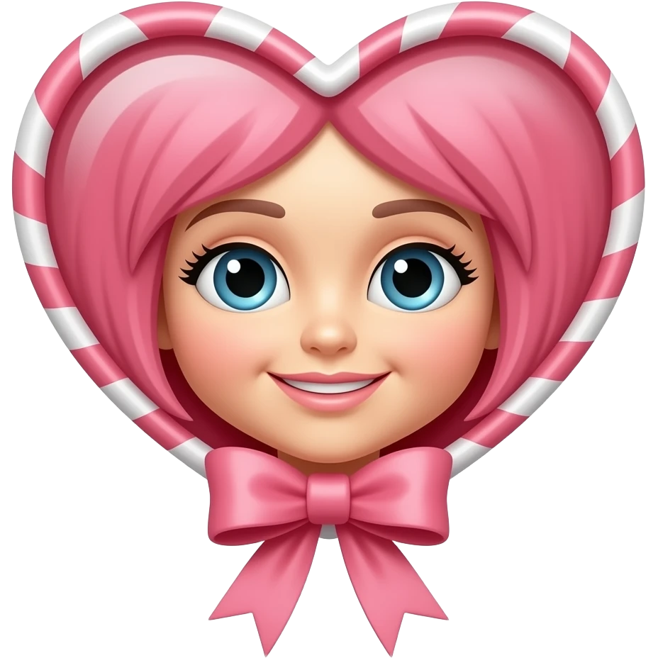 character bonbonribbon face inside a heart emoji