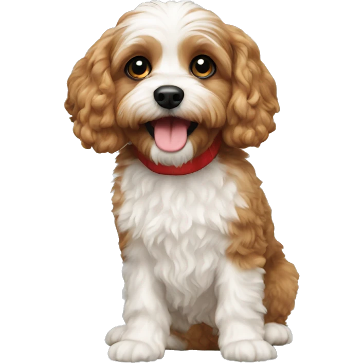 Christmas cavapoo  emoji