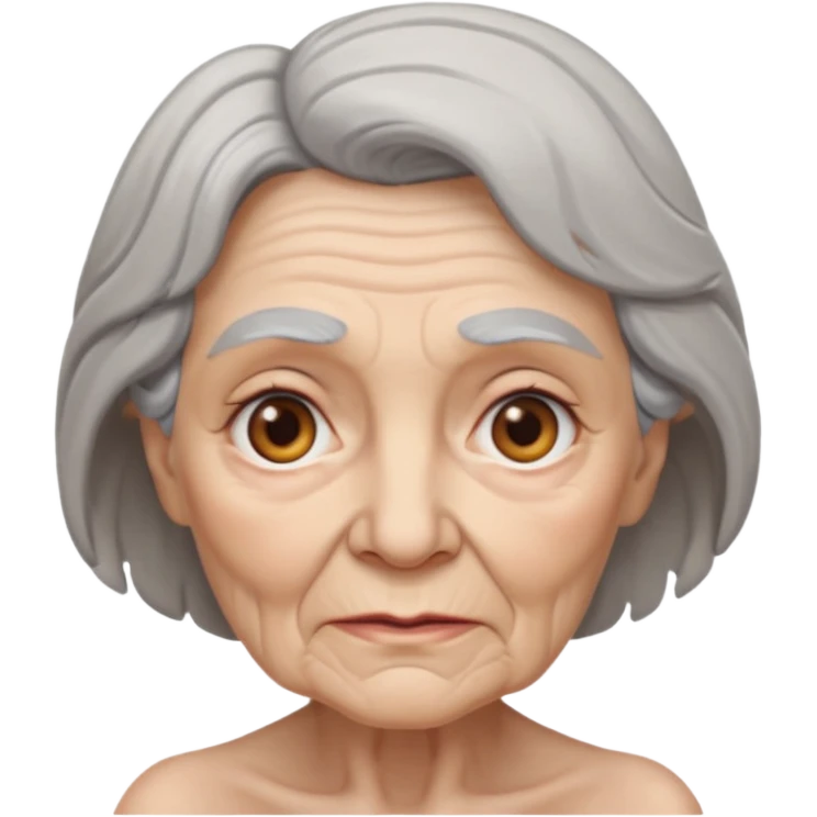 Nude Frontal Old Woman emoji