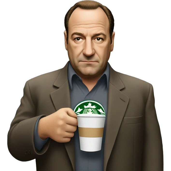tony soprano starbucks emoji