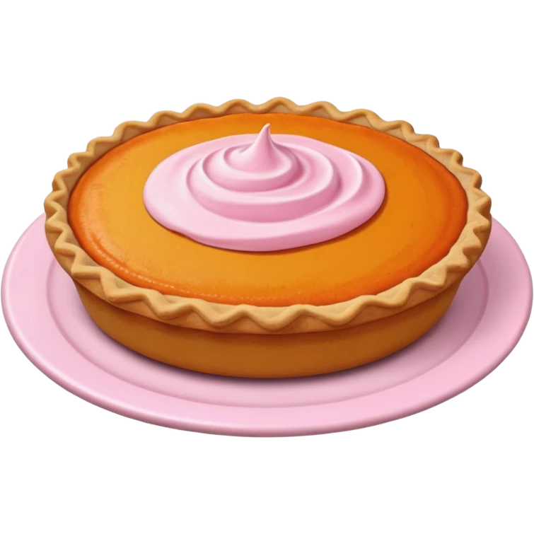 pumpkin pie pastel pink orange emoji