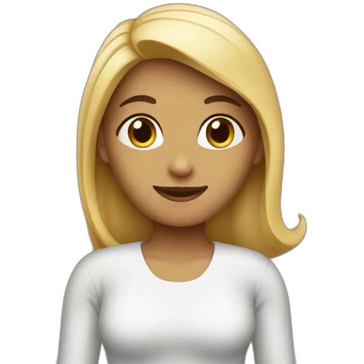 Femme à 4 patte emoji