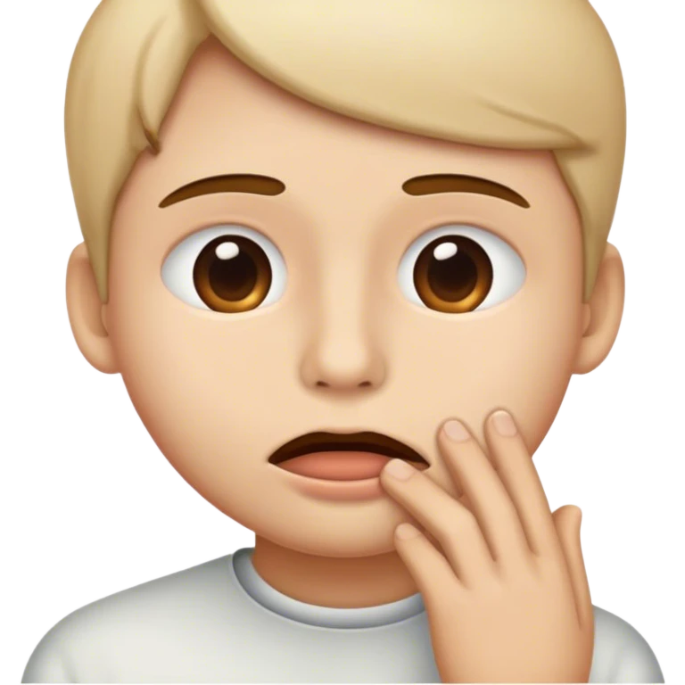 Cerrando la boca  emoji