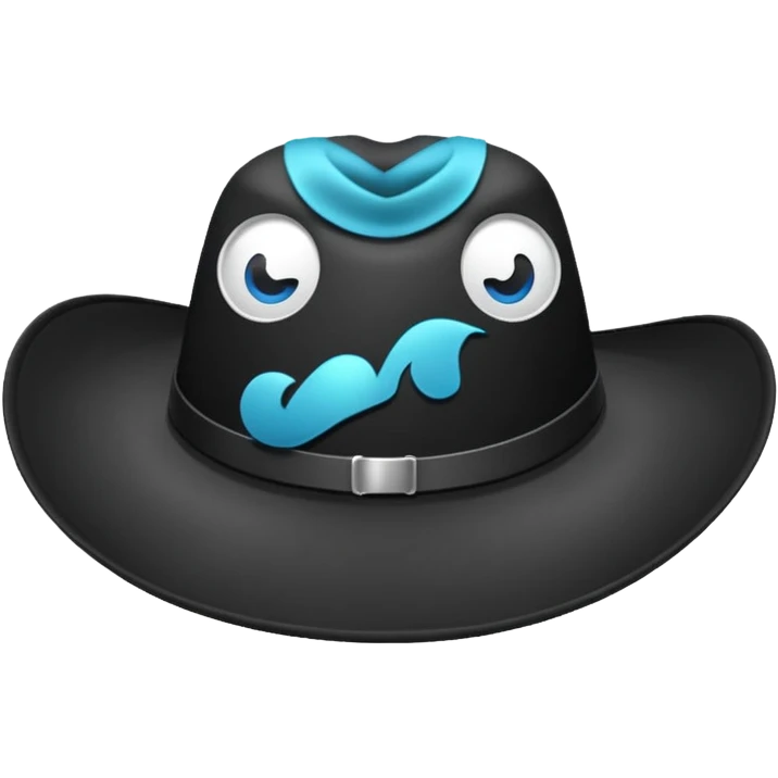 black hat emoji