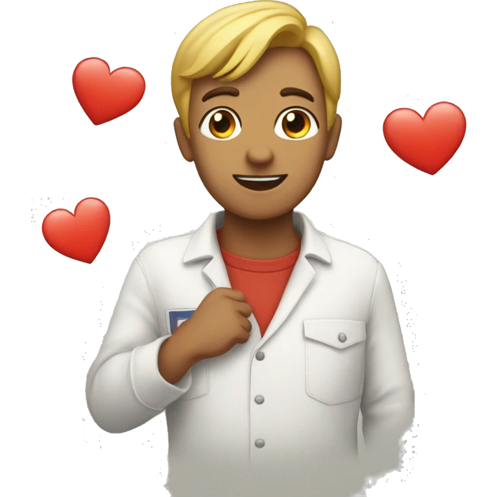 Corazón con letra P emoji