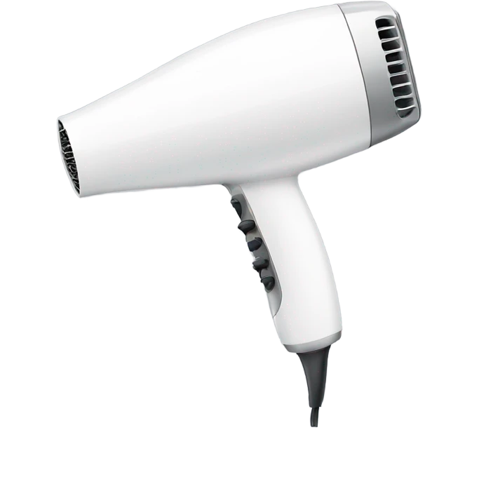 Hairdryer white  emoji