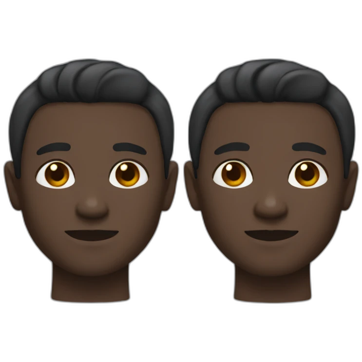 variations of man with dark skin emoji