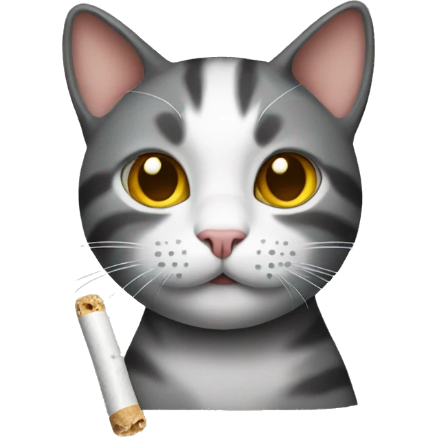 Cat with a joint emoji