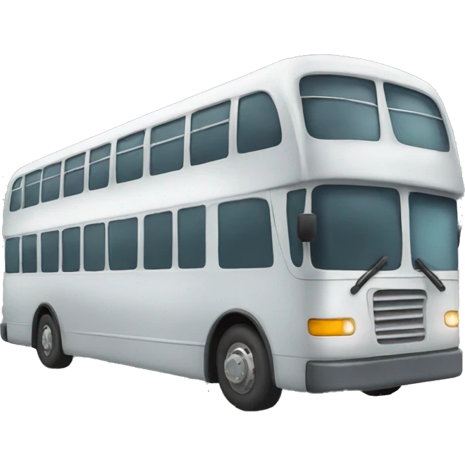 gray bus emoji