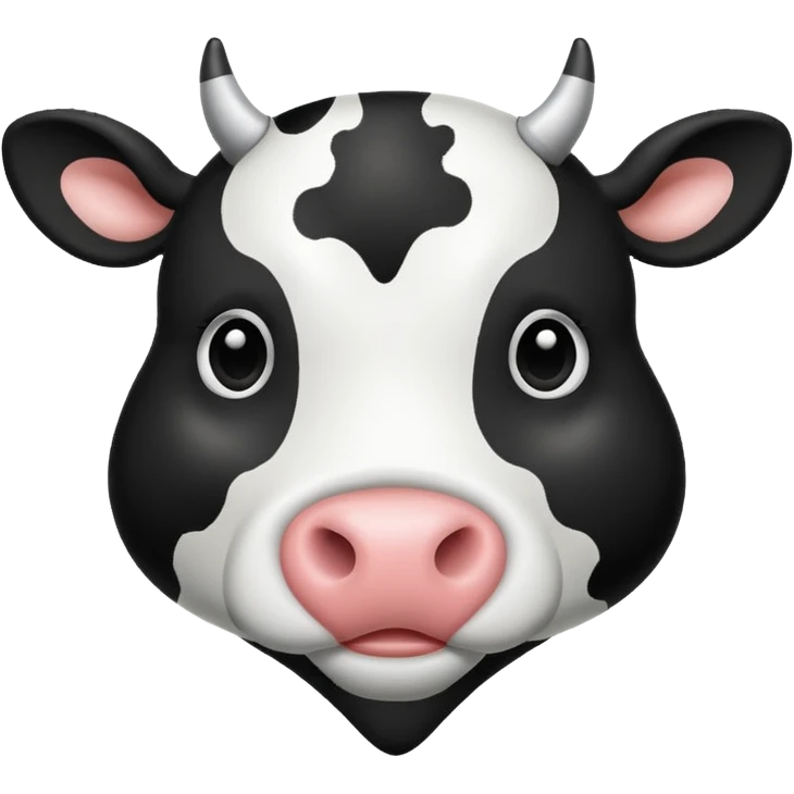 Cow print heart emoji