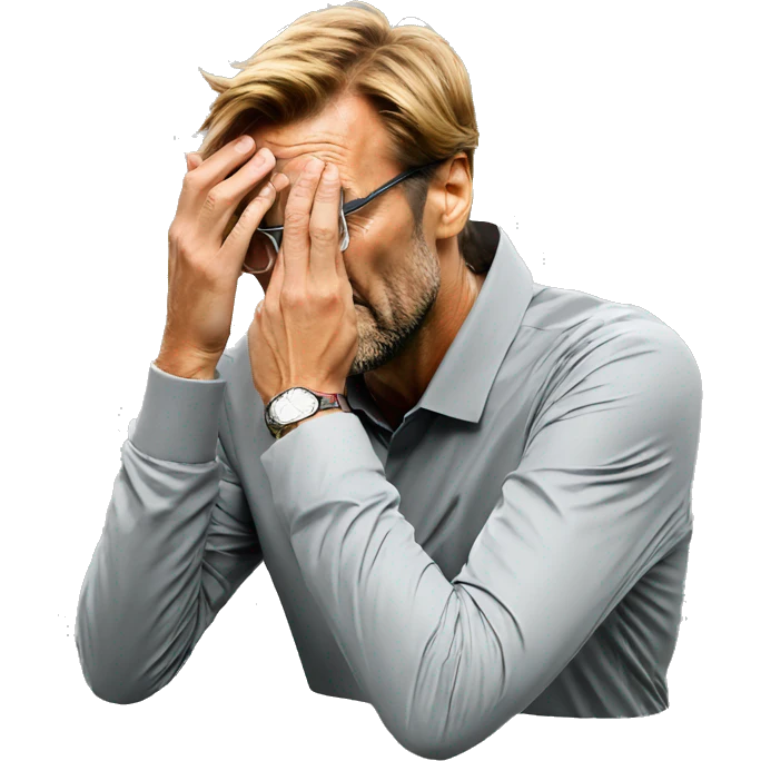 Jurgen Klopp facepalm emoji emoji