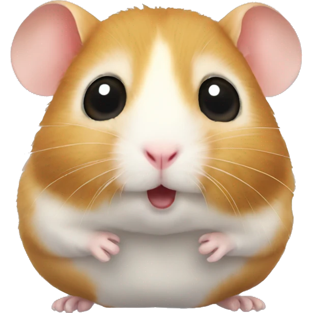 Hamster with very big eyes emoji