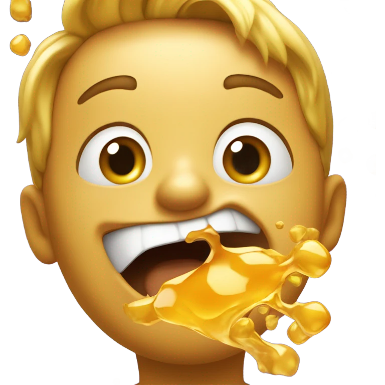 Vomiting honey emoji