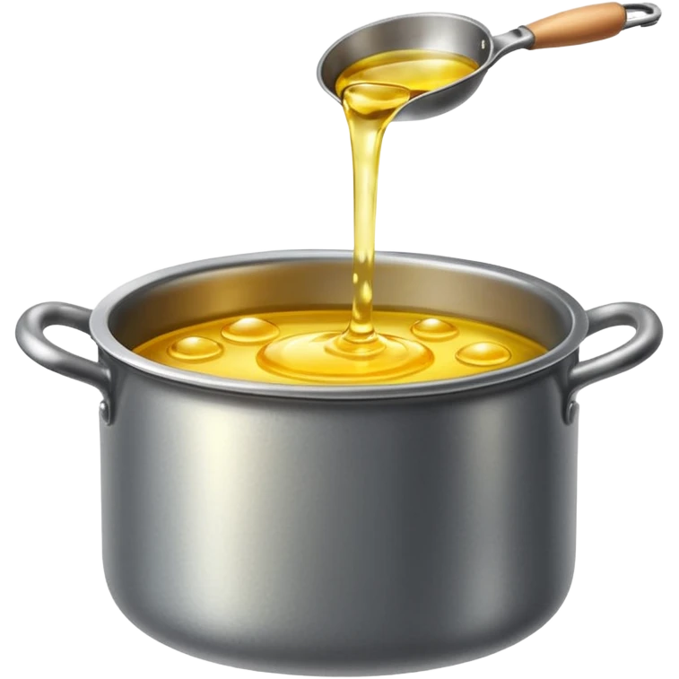 cooking oil boiling in pot emoji