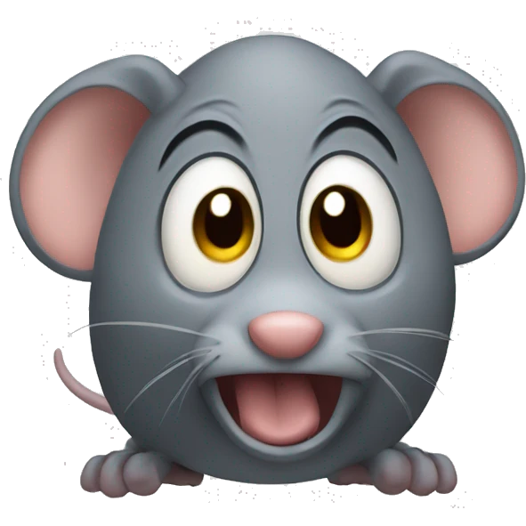 afraid mouse emoji