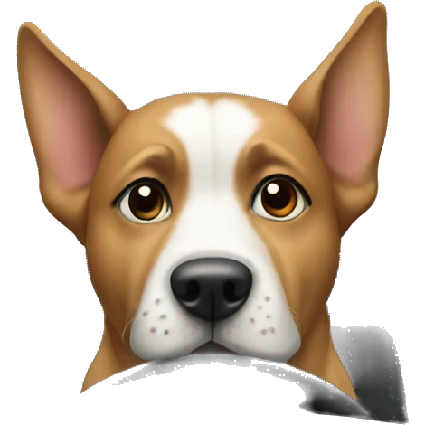 Dog driving emoji