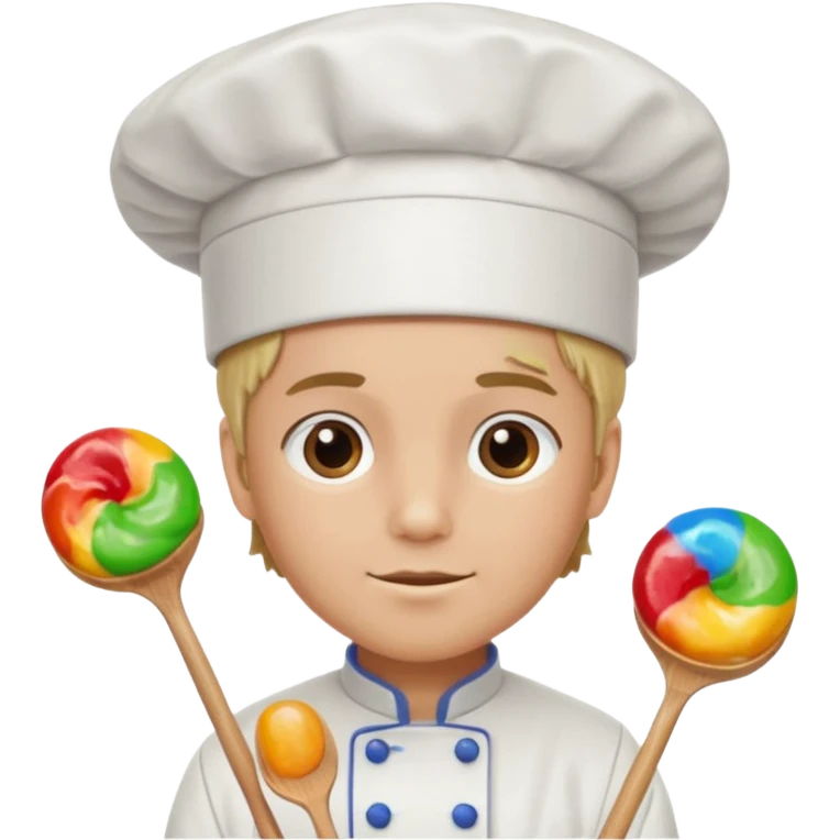 Chef + gumdrop hat,Candy Chef. emoji