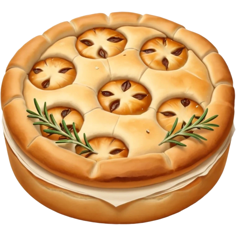 round focaccia emoji