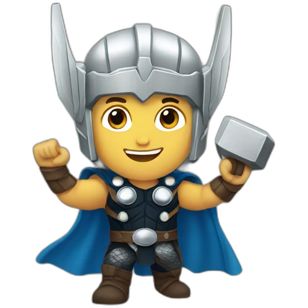 Thor waving emoji