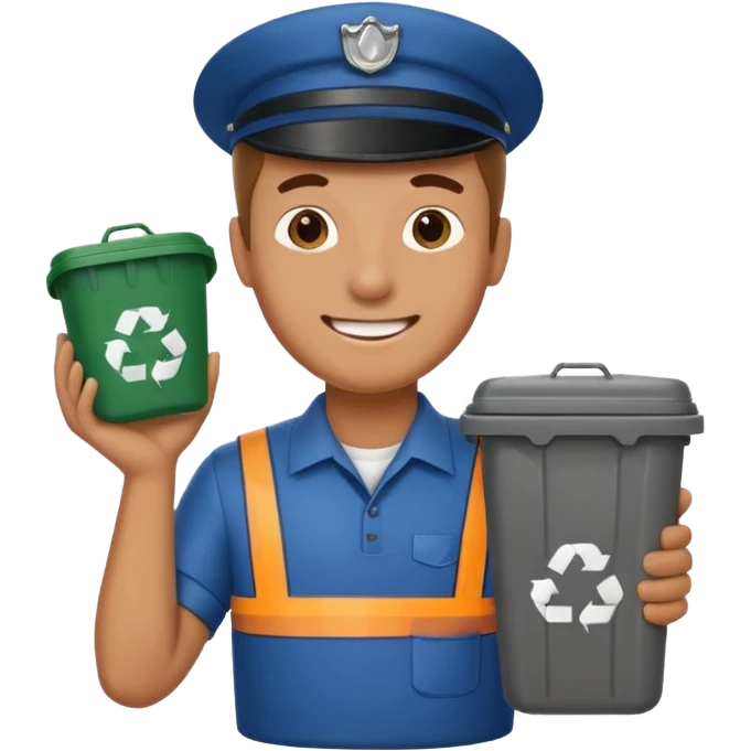garbage man emoji