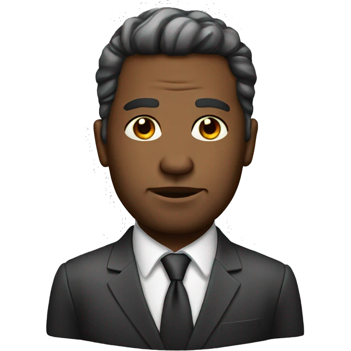 photorealistic serious businessman emoji
