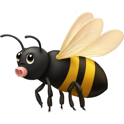 bee with pig nose  emoji