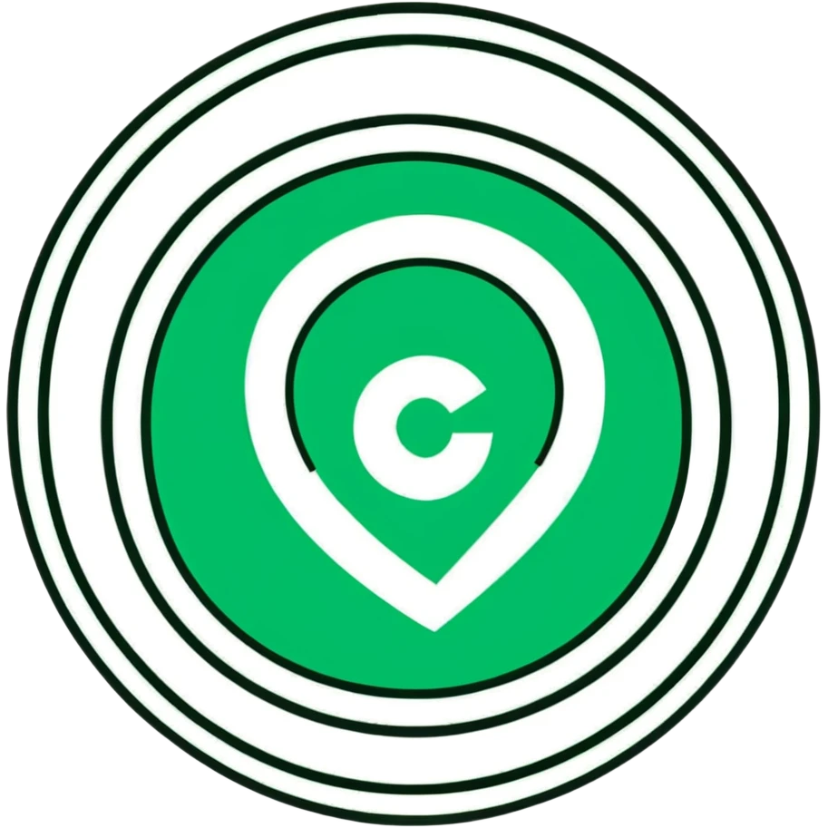 Beautiful Maya fresco-inspired message symbol, perfect circular elements, elegant geometric precision, refined dark green on white emoji
