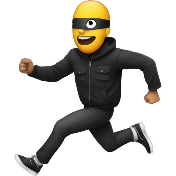 Running from robber emoji