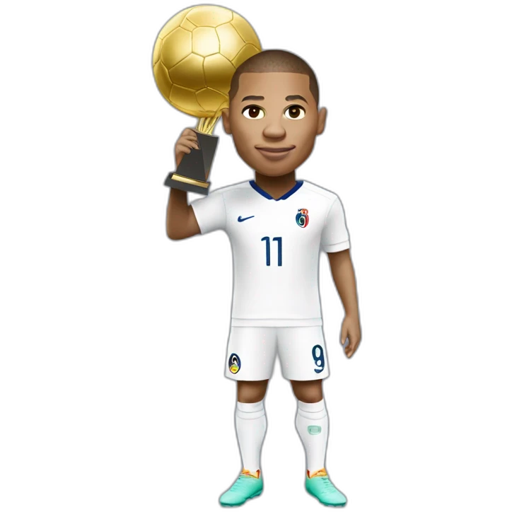 Mbappé with the ballon d’or emoji