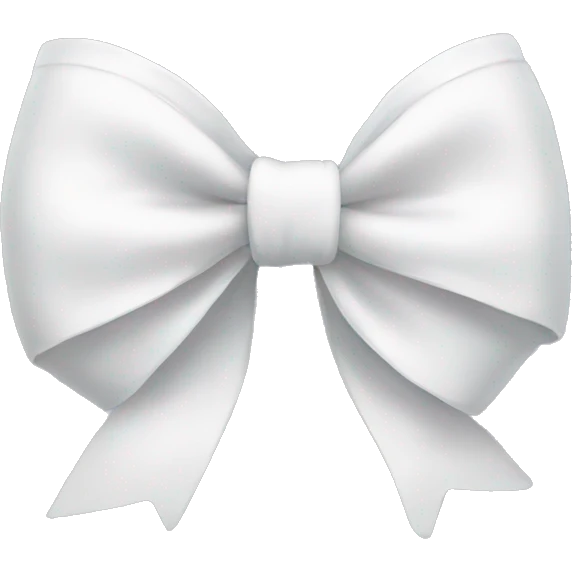 white bow emoji