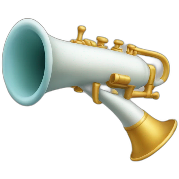 blowing horn emoji